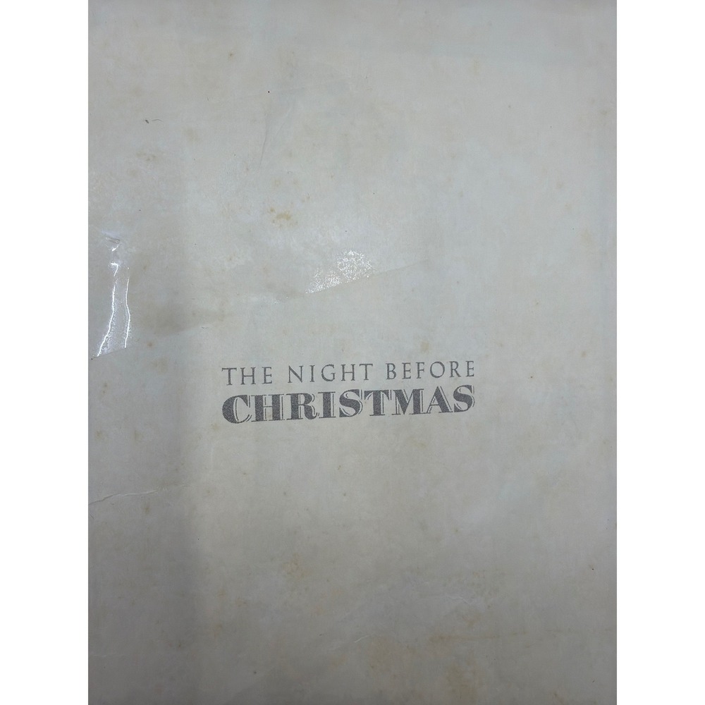 Golden Books The Night Before‎ Christmas Kids OS Blue Fair Vintage 1978 Printing - Picture 12 of 16